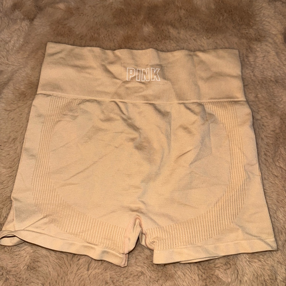 PINK Seamless Beige Top